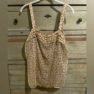 Cute leopard print tank top - great for office attire!